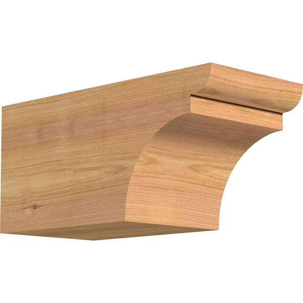 Ekena Millwork Yorktown Smooth Rafter Tail, Western Red Cedar, 5 1/2"W x 6"H x 12"L RFT06X06X12YOR00SWR - main